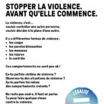 Flyer "Stopper la violence avant qu'elle commence"